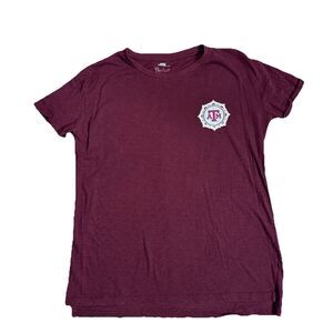 Texas A&M Aggies Maroon Women's Large Graphic Tee - GIG EM